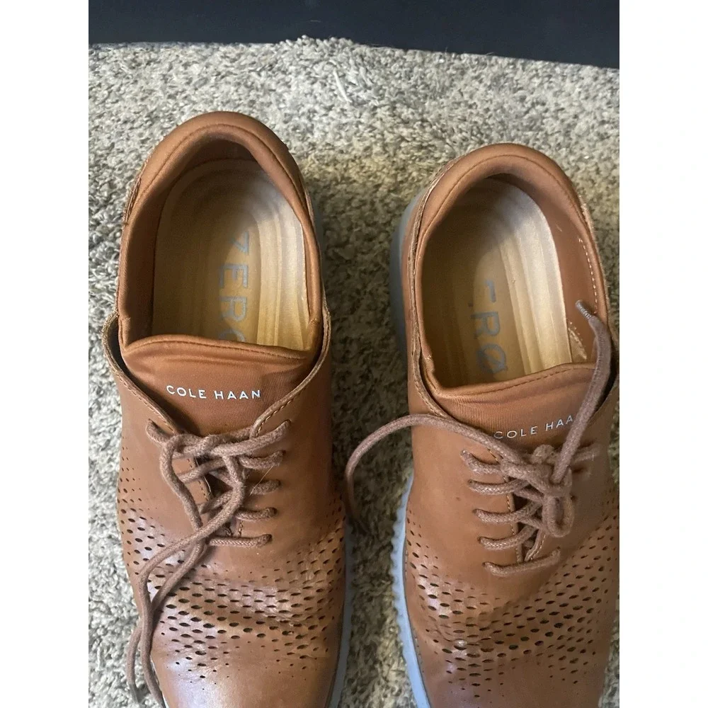 Cole Haan ZeroGrand Shoes Brown Comfort‎ Oxford Sneakers men's 8.5